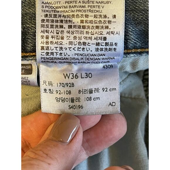 Levis 559 Jeans Men's 36x30 Blue Relaxed Straight Leg Stretch Denim Flex - Picture 15 of 15